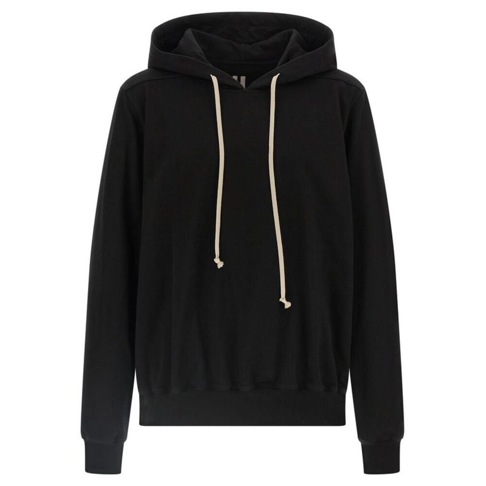 Rick Owens Black Cotton Men's Sweatshirt